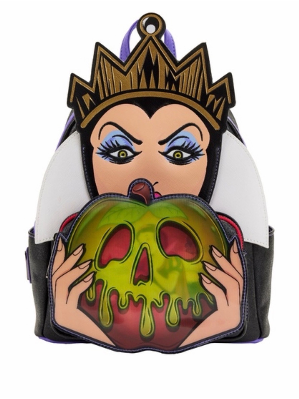 NWT Loungefly Evil Queen Villains Scenes Poison Apple Mini Backpack